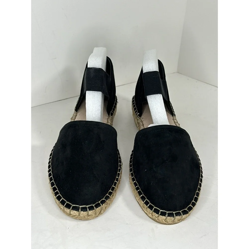 Steven by Steve Madden Women's Black Suede Casandra Espadrille Flats‎ Size 8